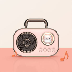 Chất lượng cao nhà máy giá không dây loại C sạc không gian dễ thương Dog fm loa không dây với FM Radio AUX TF thẻ - Product Image 3