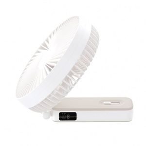 <b>Desk</b> 6 Inch Portable <b>Foldable</b> Handheld Rechargeable Four Speed Adjustable Large Blade Fan - Product Image 1