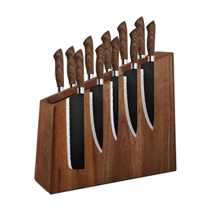 Organisateur de couteaux en bambou écologique de haute qualité, durable, magnétique, pour la cuisine - Product Image 1