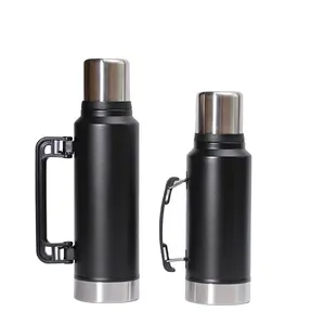 American Outdoor Travel 304 Thermos en acier inoxydable Grande capacité Portable Car Kettle Cross-Border Vacuum Flasks & Thermos