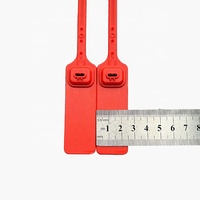 Nouveau design coloré RFID grande étiquette tirer câble serré fermeture éclair cravate identification vêtements sécurité sceau étiquettes avec étiquettes
