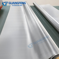 Guangfeng saringan baja tahan karat 25 30 mikron gaya kain penyaring jaring kawat tenun polos 304 316L
