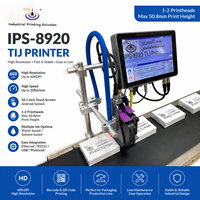 Impresora de Inyección de Tinta IPS-8920 de 50.8 mm para Bolsas de Plástico, Impresora de Logotipos, Utiliza Cartuchos de Tinta de 42 ml