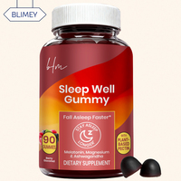 Gummies de Soutien au Sommeil à Marque Blanche : Ashwagandha, Mélatonine, Glycinate de Magnésium pour une Nuit Apaisante et Calme