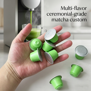 Paquete de Muestras de Cápsulas de Té Matcha, 10 Unidades, MOQ Bajo, Pedido de Prueba, Cápsulas para Empaque a Granel en Caja/Bolsa, Precio al por Mayor - Product Image 1