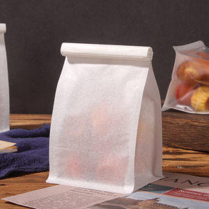 Bolsa de Papel de Algodón Blanco Mate para Empacar Pan, con Ventana Transparente, Base Plana y Autoportante, para Panadería, Tostadas y Galletas, Suministro al por Mayor - Product Image 2