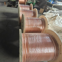 Fil torsadé en acier cuivré 19*3.52 pour système de protection contre la foudre et mise à la terre, conductivité 40%, fourni directement par l'usine