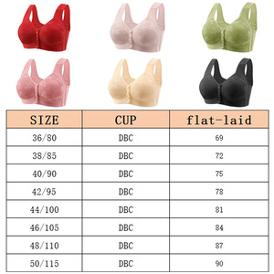 <span class=keywords><strong>Reggiseno</strong></span> Estivo da Donna Senza Ferretto, Stile <span class=keywords><strong>Canotta</strong></span>, Stampa Fantasia, Spalline Larghe, Chiusura Frontale, Traspirante, Taglie Forti, Nuovo Stile, Disponibile all'Ingrosso - Product Image 4