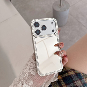 Nouvelle coque pour iPhone 14 avec effet diamant miroir, entièrement recouverte de strass, protection intégrale, coque de protection pour 13 Pro Max - Product Image 2