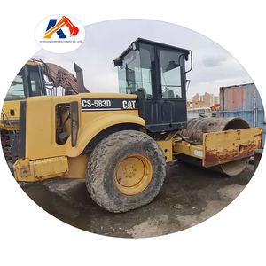 Rouleau compresseur Caterpillar CS583D d'occasion pour travaux de construction, mines et jardins, modèle Cat 583 683, en excellent état, en vente - Product Image 1