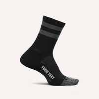 DESIGN GRATUIT & MOCK-UP Chaussettes de sport en coton de haute qualité personnalisées Chaussettes de sport à rayures pour hommes