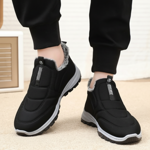 Stivali da neve invernali imbottiti da uomo e donna con scarpe da ginnastica comode in pelliccia termica - Product Image 1