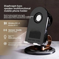 Altavoz Portátil para Exteriores con Carga Inalámbrica, Base Giratoria Inductiva para Escritorio, Reducción de Ruido en Llamadas, Apto para Juegos Móviles