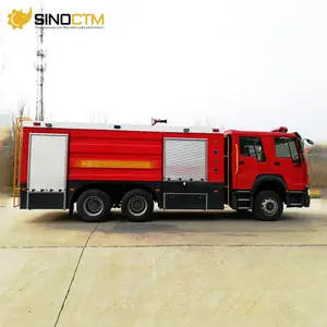 豪沃6x4 15000L消防车中国重汽水箱消防车待售