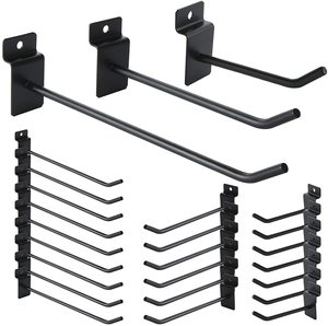 Jh-mech Đơn Rod Tường Treo Kích Thước Khác Nhau Dễ Dàng Lưu Trữ Peg Slat Tường Trang Sức Hiển Thị Hook Shelvng Đối Với Siêu Thị Bán Lẻ - Product Image 1