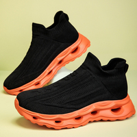 Sepatu Rajut Slip On Diskon Besar, Ringan, Nyaman, Sol Tahan Aus, Peredam Guncangan, Sepatu Olahraga Luar Ruangan