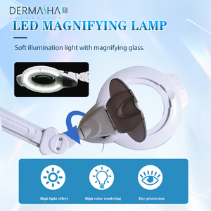 Dermasha phun 2025 thẩm mỹ cụ chuyên nghiệp tần số cao nóng và lạnh trên khuôn mặt Ozone hấp với Magnifying ánh sáng - Product Image 2