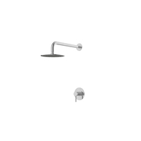 Ensemble de douche encastré minimaliste en acier inoxydable SUS316, système de douche pluie mural 316L, mitigeur de salle de bain encastré