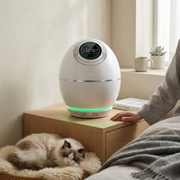Purificador de Aire para Mascotas OEM ODM, Purificador de Aire con Iones Negativos, Ionizador de Plasma UV-C, Dispositivo de Aire de Escritorio para Habitaciones de Mascotas y Hogares con Gatos