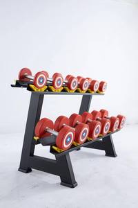 Nuovi Manubri in Gomma PU per Bodybuilding, Set Captain America per Allenamento Braccia, <span class=keywords><strong>Pesi</strong></span> in <span class=keywords><strong>KG</strong></span>/LBS per Fitness Domestico - Product Image 6