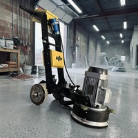 Ponceuse manuelle à bordure de sol CFS-GDE320, largeur de travail 320 mm, machine à bordurer les surfaces en béton avec plaquettes diamantées et moteur