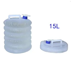 접이식 물 컨테이너 마개 BPA 무료 휴대용 물 캔틴 접이식 물 큐브 야외 생존 마시는