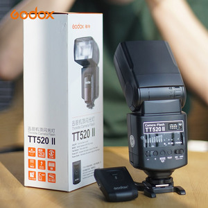 حار بيع speedlight godox TT520II أضواء فلاش كاميرا كانون dsrl speedlight لنيكون بنتاكس أوليمبوس فوجي فيلم