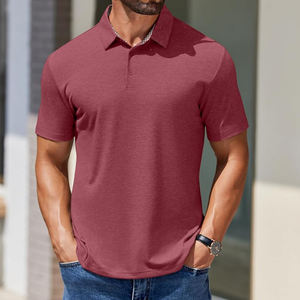 Camisas de Golf para Hombre de Alta Calidad en Poliéster/Algodón, Transpirables, de Secado Rápido, Tejidas, de Manga Corta, Hechas a Medida para Venta en Línea - Product Image 2