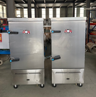 Cuiseur à riz commercial Ruitai 12 plateaux GPL/Gaz naturel avec SUS304/SS201 Série économique et robuste pour écoles/buffets
