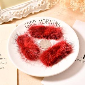 Material de pelo de piel de visón de 7cm, pinzas para el pelo artesanales <span class=keywords><strong>DIY</strong></span>, materia prima, sombrero, bolsa, ropa colorida, decoración Ornamental, accesorios de piel - Product Image 4