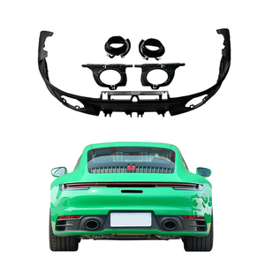 Kit de pare-chocs arrière sport avec garnitures d'échappement pour Porsche 911 <span class=keywords><strong>Carrera</strong></span> 2020-2023, avec découpes pour feux antibrouillard, pièces de modification d'échappement automobile - Product Image 2