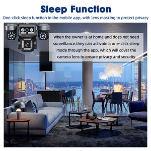 Caméra <span class=keywords><strong>de</strong></span> sécurité domestique extérieure PTZ 8MP CMOS cylindrique IP66, 4G, 4 objectifs, couleur intégrale, H.265+, détection <span class=keywords><strong>de</strong></span> mouvement - Product Image 5