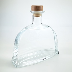 Bouteille de vin personnalisée en verre de luxe de 750 ml avec bouchon pour whisky et <span class=keywords><strong>vodka</strong></span> en gros - Product Image 3