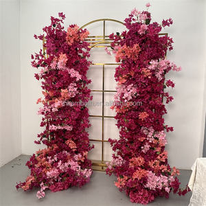 SMOOTH - Camino de Mesa de Rosas de Seda Rosa Realistas Hechas a Mano, Arreglos Florales Modernos, Decoración de Flores Artificiales de Seda para Bodas - Product Image 4