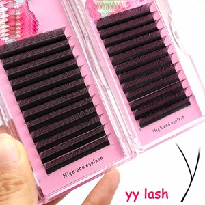 Extensiones de pestañas <span class=keywords><strong>YY</strong></span> W negras mate de seda personalizadas de alta calidad <span class=keywords><strong>Y</strong></span> W Shape 3D 4D 5D 6D Wispy Soft Cashmere <span class=keywords><strong>YY</strong></span> Extensiones de pestañas - Product Image 6