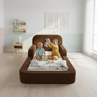 Lit de Sol pour Enfant et Tout-Petit "Boneless" Confortable et Écologique, avec Rembourrage en Polyester Moderne, Design Bas pour Chambre à Coucher – Modèle 2026