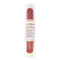 Salami épicé à grains fins de qualité supérieure, fabriqué en Italie, goût épicé pour les amateurs de pizza