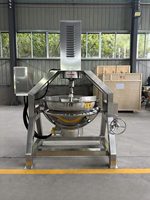 500kg/h Industrial Jam Cooking Pot Sauce Production Line Equipment for Tomato Sauce Production Line , Fruit Jam