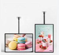 Papan Menu LED Magnetik Persegi Panjang Kustom Bingkai Aluminium 3000 Lumens Kecerahan Tinggi Tahan Lama Tahan Cuaca Warna Penuh Dapat Digantung