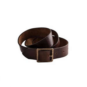 Cinturón de Cuero Vacuno con Hebilla de Estilo Vintage, Hebilla de Acero, Ecológico, 3.8 CM de Ancho, 140 CM de Largo, Hecho en Uttar Pradesh - Product Image 3