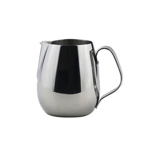 Jarra de leche de acero inoxidable de 500 ml con mango ergonómico para café y latte art - Product Image 1