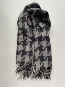 オリジナルロゴ刺繍入り メンズ 冬用ニットネックウォーマー ソフトアクリル混 バルク卸売ギフトマフラー - Product Image 4