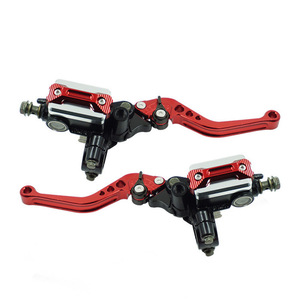 Palanca de freno de disco hidráulico con bomba superior cuadrada integrada y soporte para espejo para motocicletas eléctricas - Product Image 1