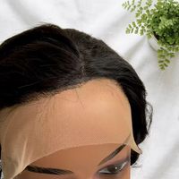 Perruque en cheveux humains coupe pixie sans colle avec frange, entièrement fabriquée à la machine, courte, bouclée crépue, en cheveux Remy péruviens
