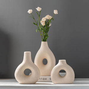 ديكور منزلي شمالي مميز مزهرية فنية بورسلين ديكور حديث أبيض سيراميك مزهرية زهور لديكور المنزل وفندق الزفاف - Product Image 2