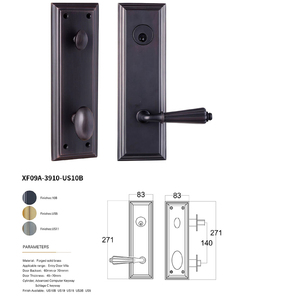 Villa Luxury Double Door Handle <b>Lock</b> Retro European Solid Wood Entry Door Anti-theft Universal Door <b>Lock</b> - Product Image 5