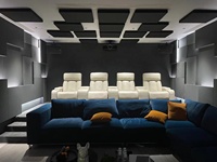 Meistverkauftes Echtleder Ecksofa-Set mit Verstellbaren und Klappbaren Sitzen für Privates Kino, Heimkino und Wohnzimmer