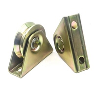 Roue de porte de cour ou de portail d'usine, rouleau en fer à rainures en U, V, Y, durable et antirouille, 2 mm, OEM