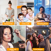 Stand de photo led rgb, 4x16cm 6 pouces, grand éclairage annulaire professionnel pour selfie, photographie, tik tok, bon marché