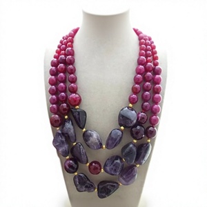 Collar de Resina con Diseño Geométrico, Nuevo Collar con Colgante de Resina Azul, Joyería de Moda para Fiestas, Regalos de Boda - Product Image 6
